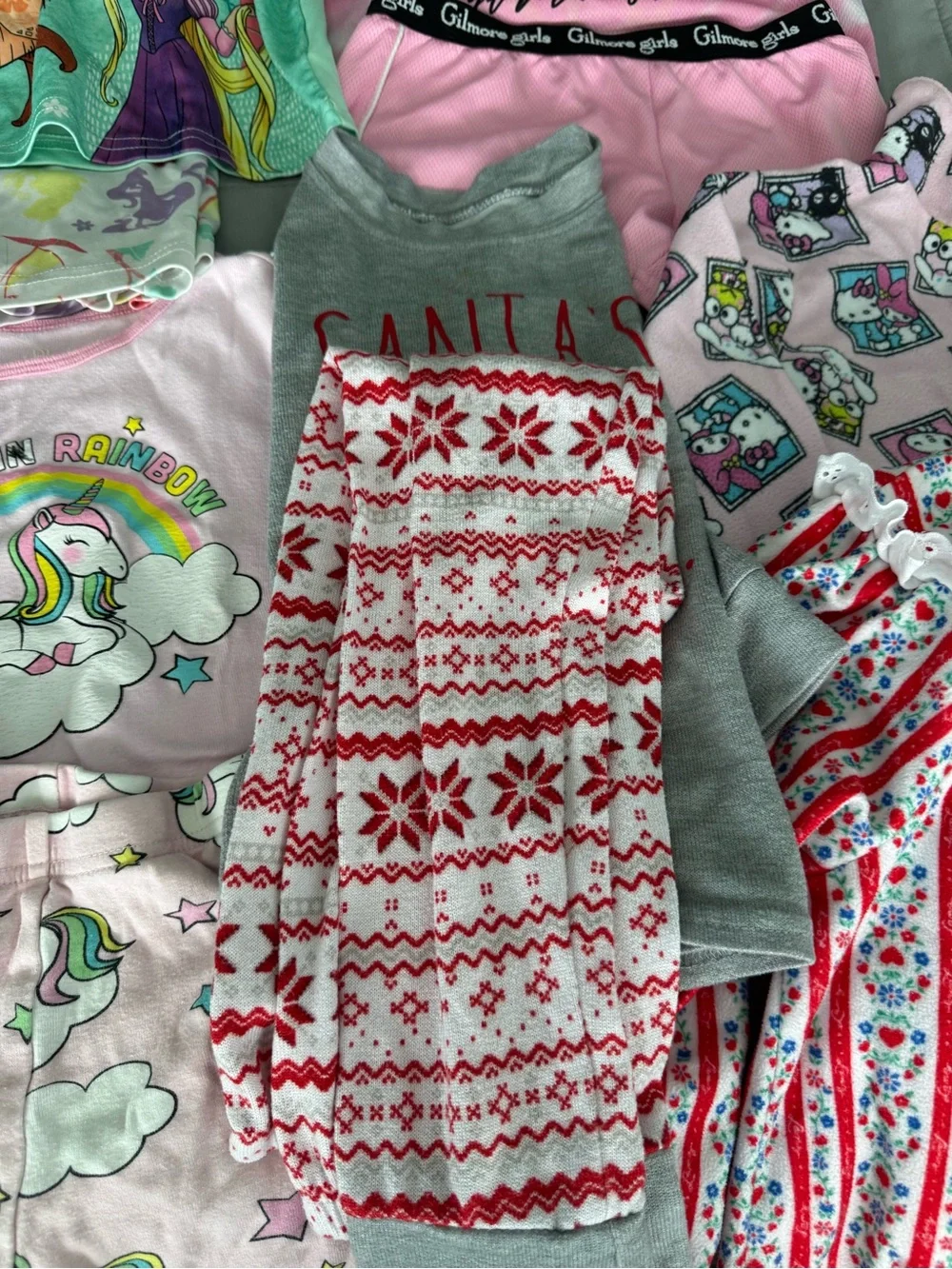 Place Pink Unicorn 'Dream in Rainbow' Pajama Set